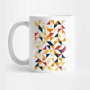 Cool Geometric Colourful Triangle Pattern for Mug